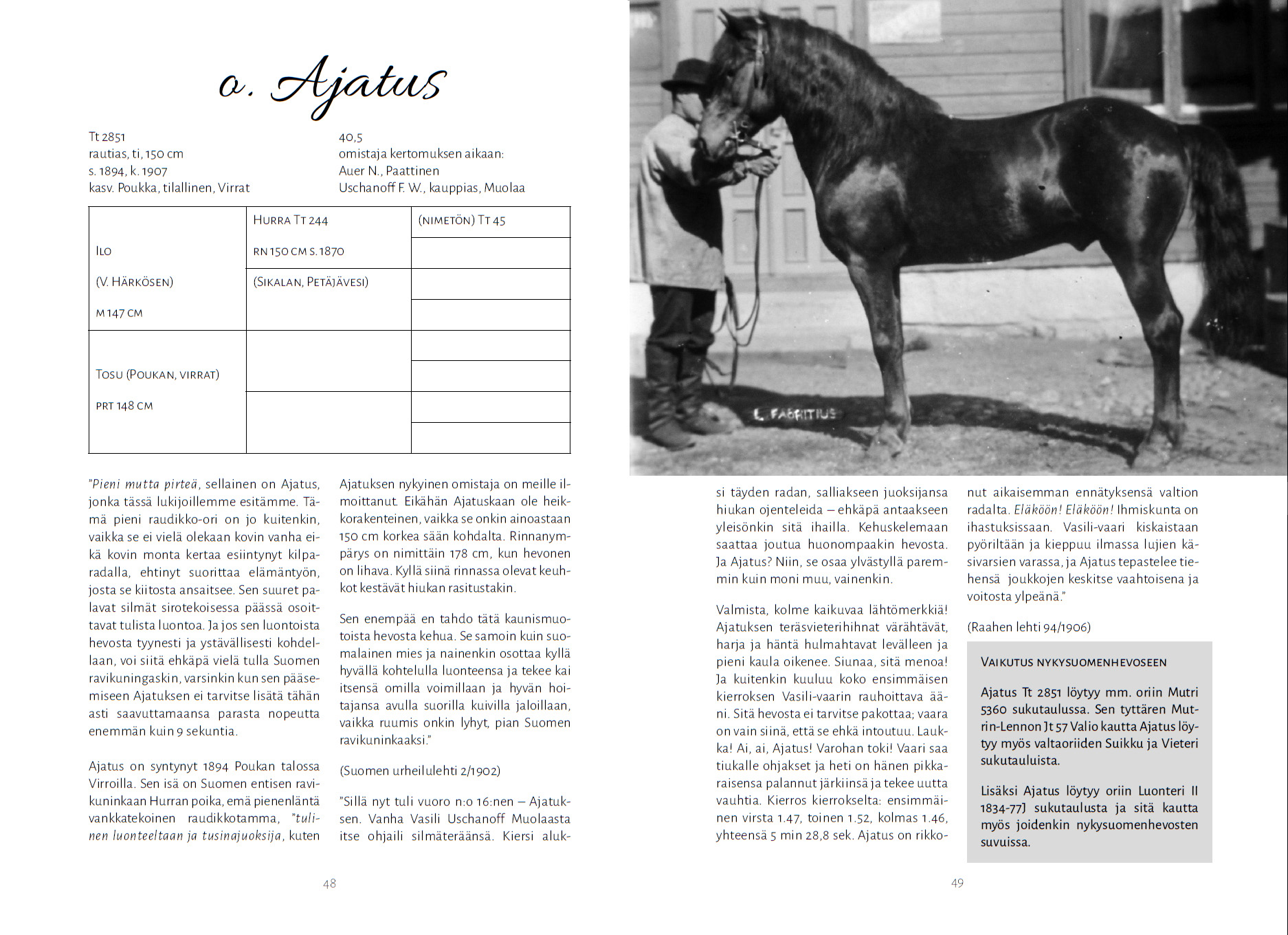 110 kertomusta suomenhevosesta